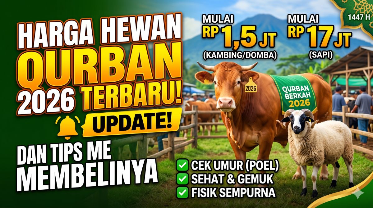 Harga Hewan Qurban Terbaru dan Tips Membelinya